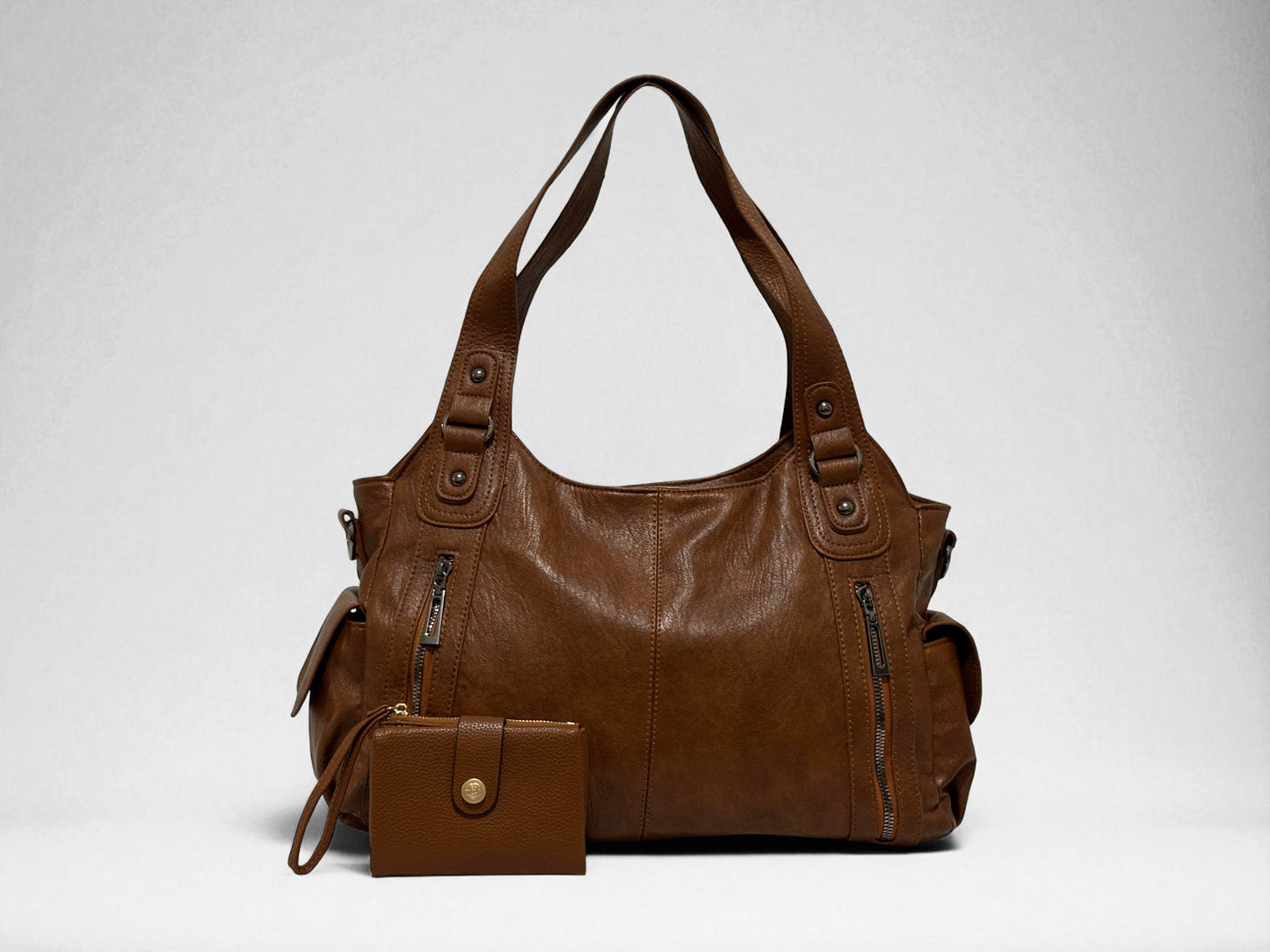 Pack L'Intemporel marron avec trousse assortie